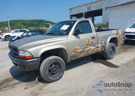 2002 Dodge Dakota Sxt from USA, damaged, VIN 1B7GG16X72S525603